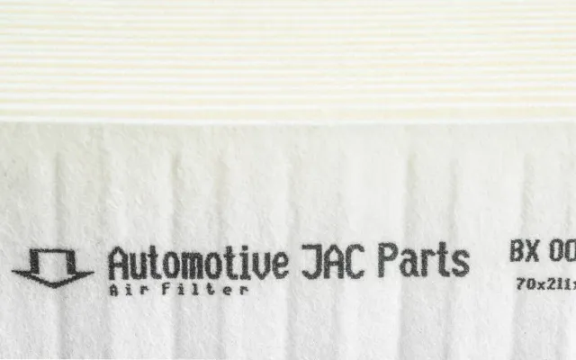 Text on pleated air-filter media