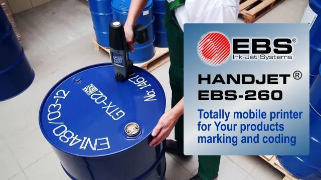 Handjet EBS-260 — Totally Mobile Ink Jet Printer