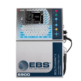 EBS-6900 continuous inkjet printer, front view