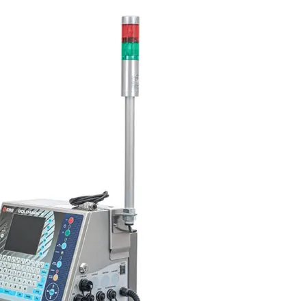 Status alarm light fitted to an EBS CIJ printer