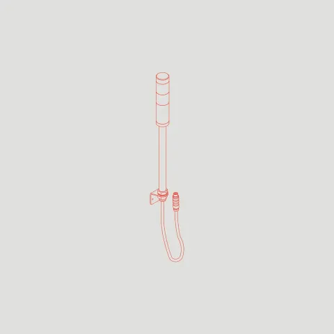 EBS CIJ status alarm light, line drawing