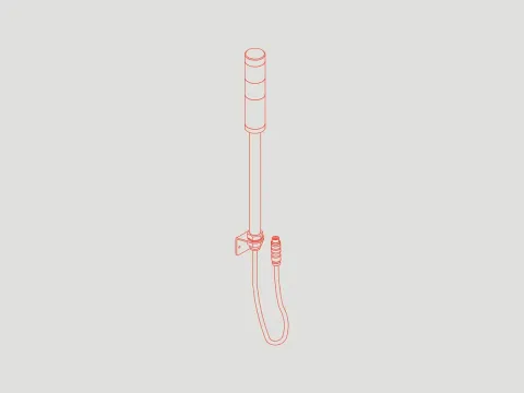 EBS CIJ status alarm light, line drawing