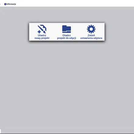 EBS Web User Interface main screen