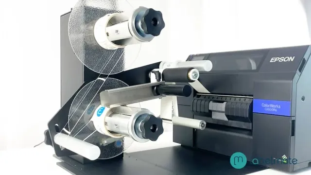 Labelmate TWIN-MATRIX waste removal demo with an Epson ColorWorks C6500