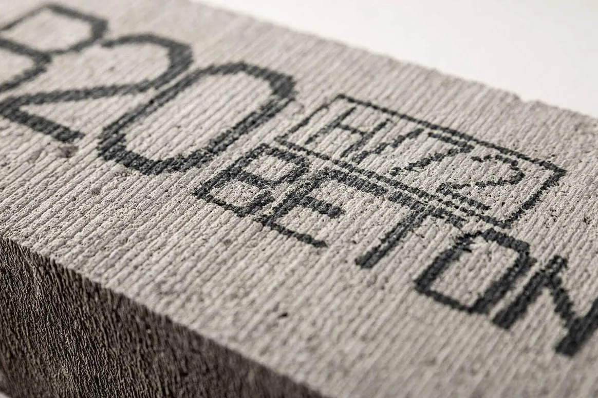 Product marked directly on the line