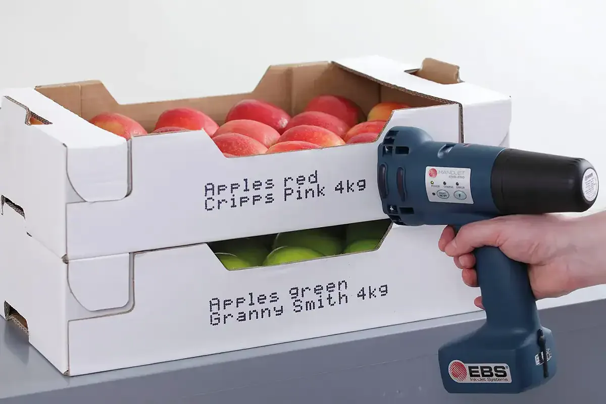 Printed code on corrugated packaging